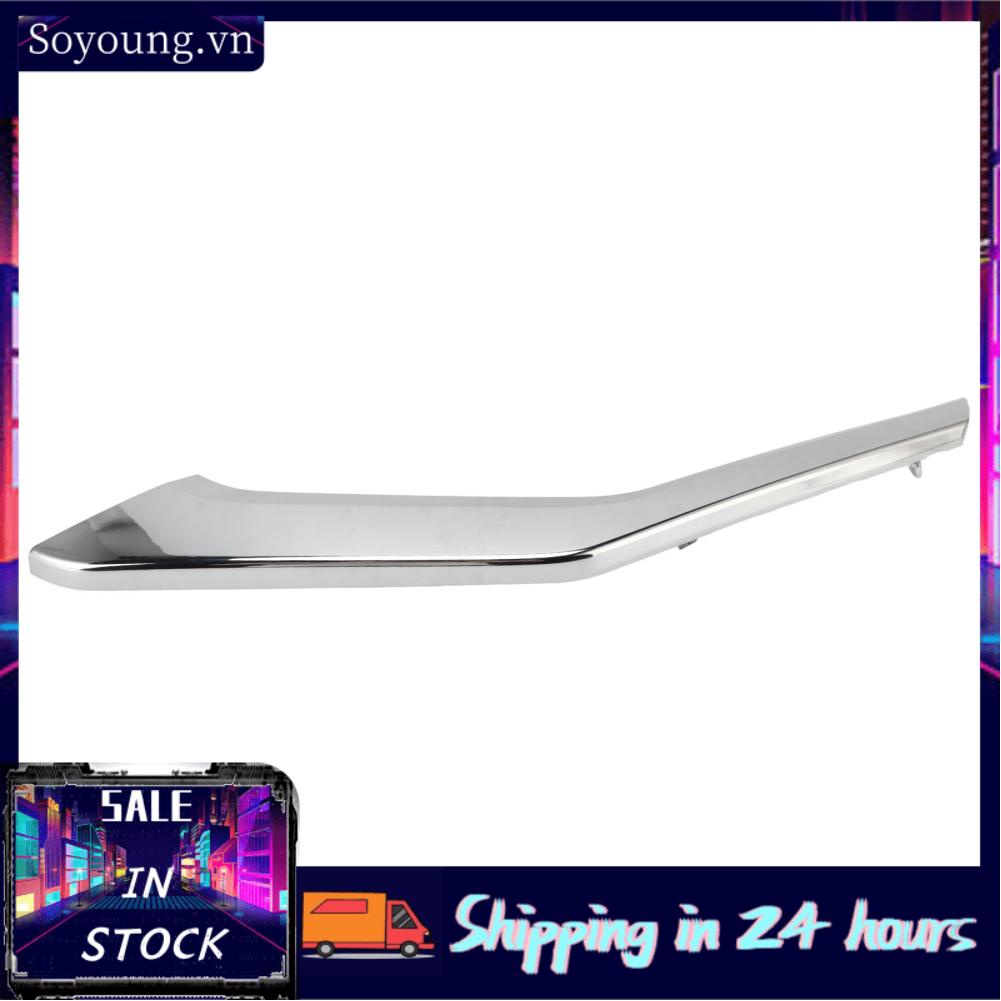 Soyoung Front Bumper Molding Trims  Direct Fit OE Standard Bumper Chrome Moulding Cover Left Lower 6407A323  for Cars