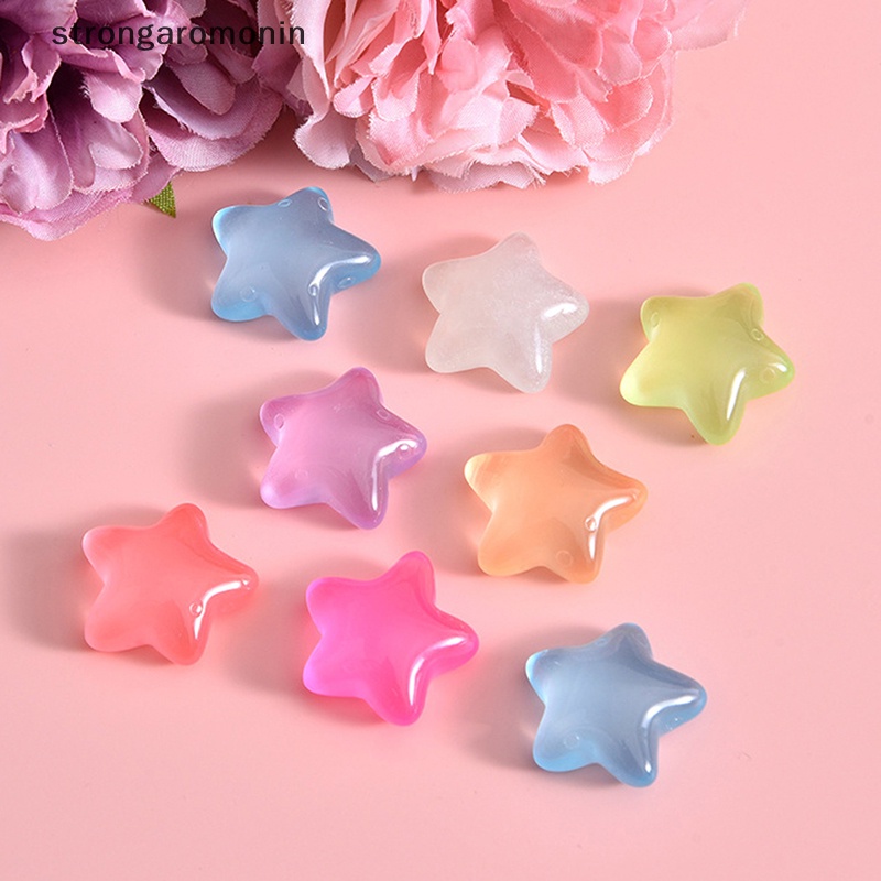 Set 3 Mô Hình Ngôi Sao Dạ Quang Mini Bằng Nhựa Resin Trang Trí Tiểu Cảnh / Sân Vườn