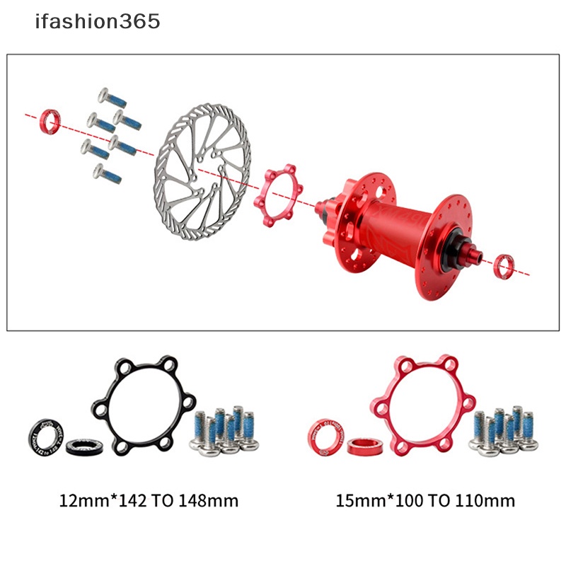 Vòng Đệm Chuyển Đổi Trục Bánh Xe Đạp 12x142 Sang 148MM 15x100 Sang 110MM