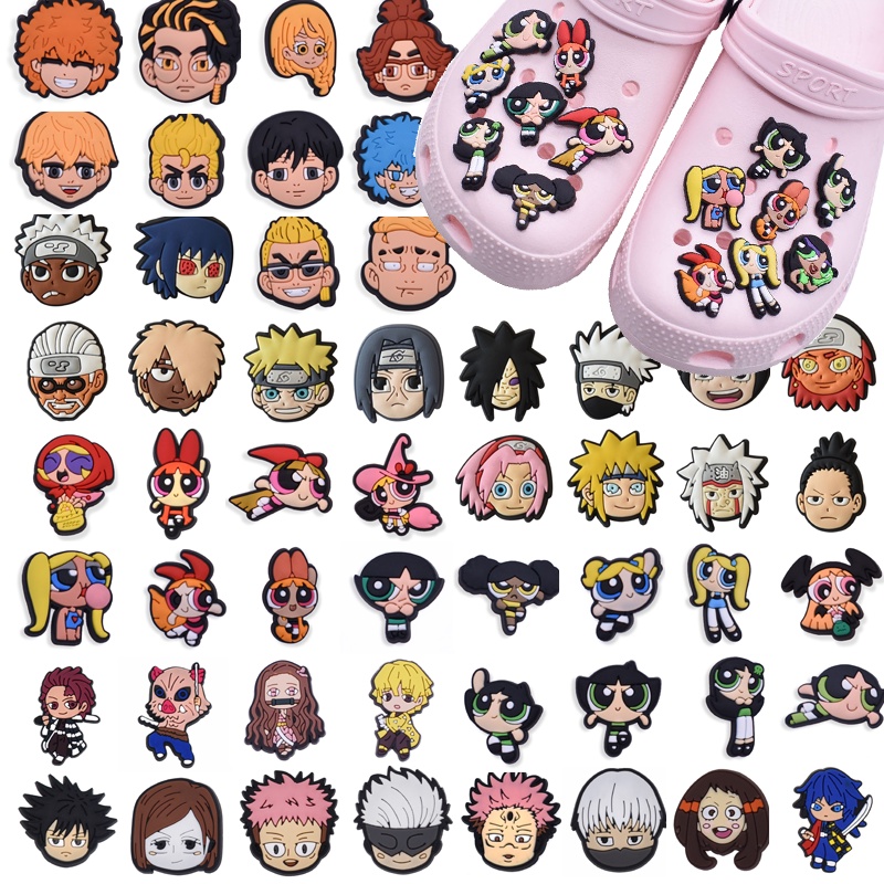 Crocs Jibbitz Pins Shounen Anime DIY Giày Nút Quyến Rũ