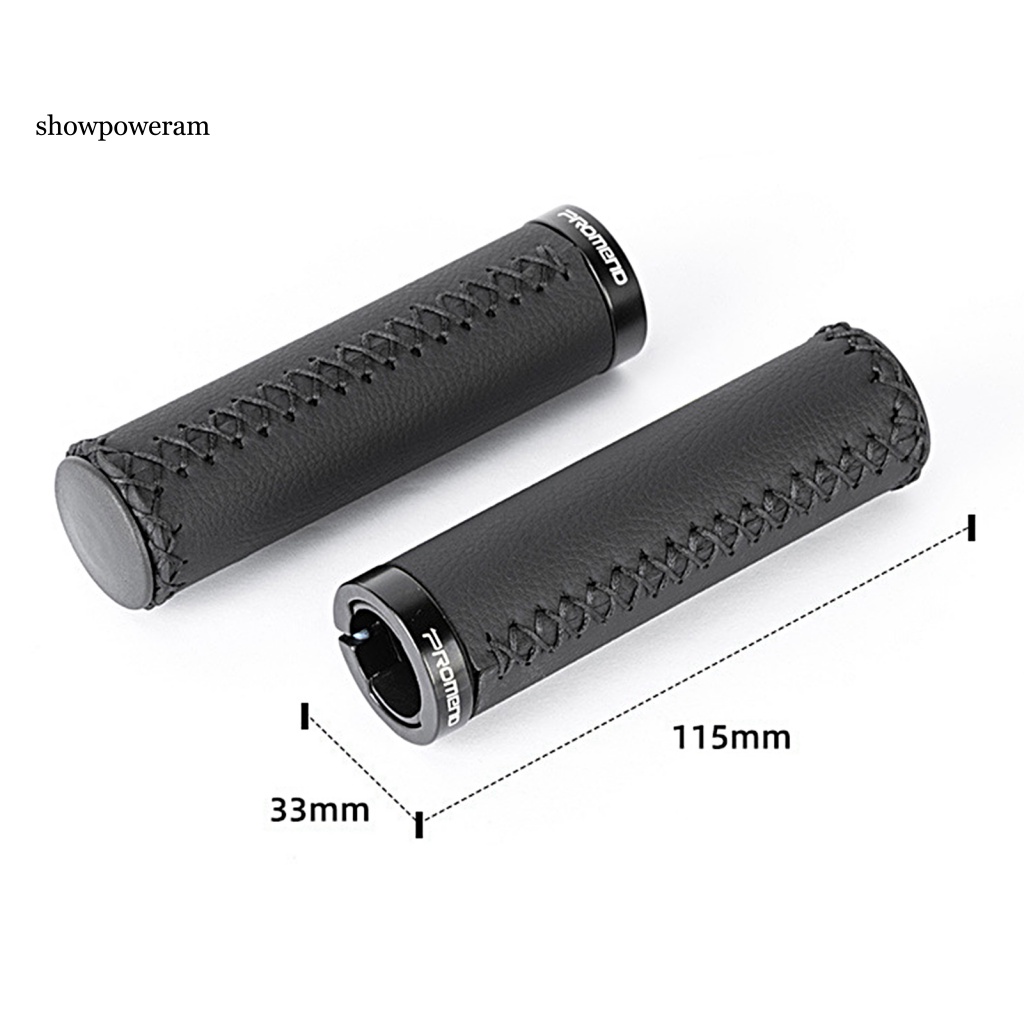 1 Bộ Vỏ Bọc Tay Lái Xe Đạp Bằng Da Vi Sợi Gọn Nhẹ Chống Mòn