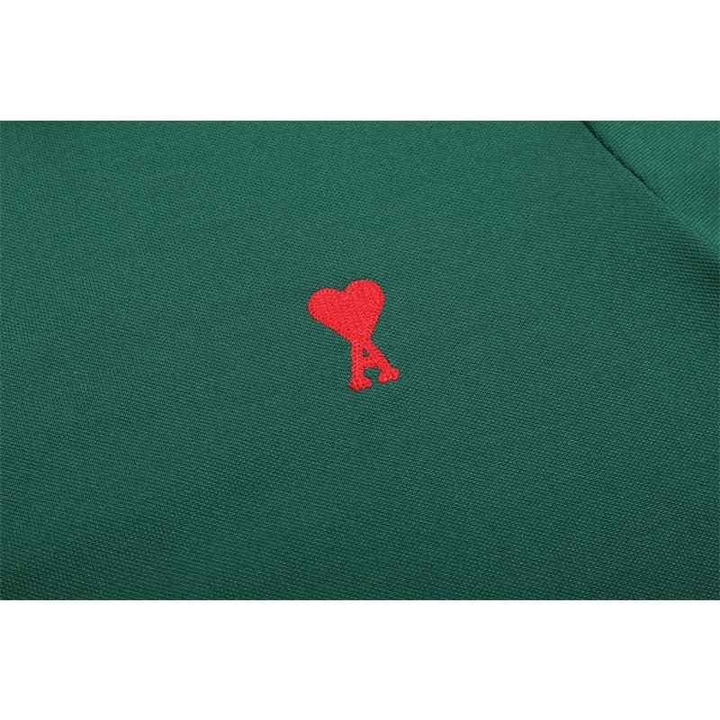 Áo Thun polo Tay Ngắn Thêu Họa Tiết Trái Tim Nhỏ Thời Trang Cổ Điển Dành Cho Nam Và Nữ A-M-I88-Jrtstgdf