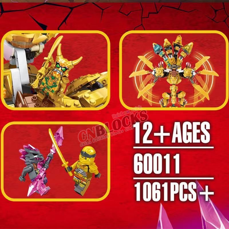 Đồ Chơi Lắp Ráp Mô Hình Nhân Vật Ninja Lloyd 'S Golden Dragon 9 MOC 71774