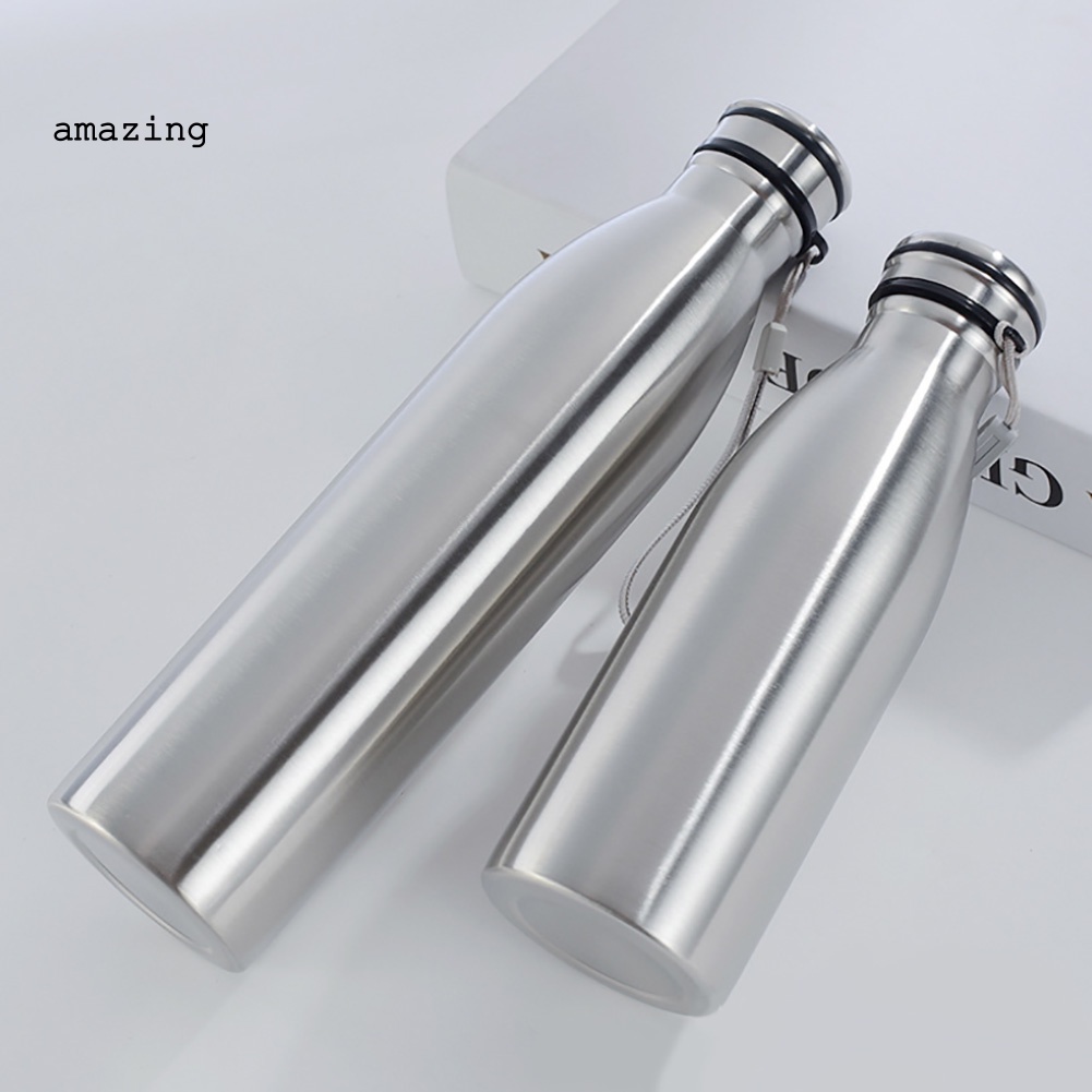 Bình Nước Thể Thao Dung Tích Lớn 650 / 1000ml Bằng Thép Không Gỉ