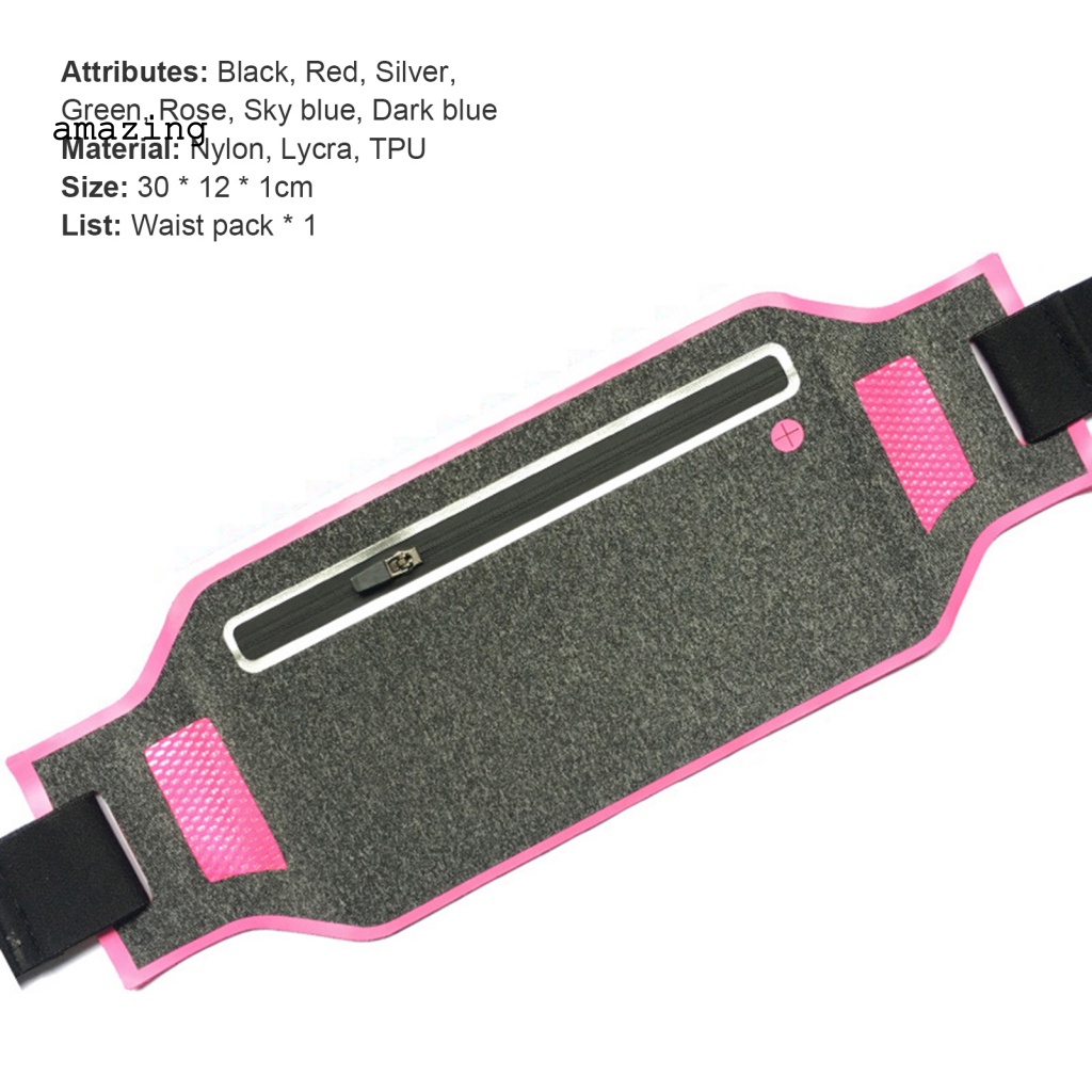 Túi Đeo Hông Màu Trơn Chống Thấm Nước Tiện Dụng Mang Theo Cắm Trại / Chạy Bộ