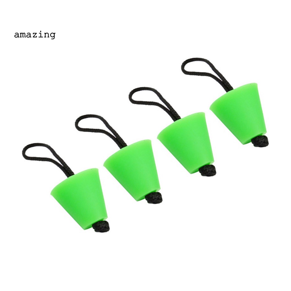 Set 4 Nút Chặn Lỗ Thoát Nước Thuyền Kayak Bơm Hơi Bằng Silicone