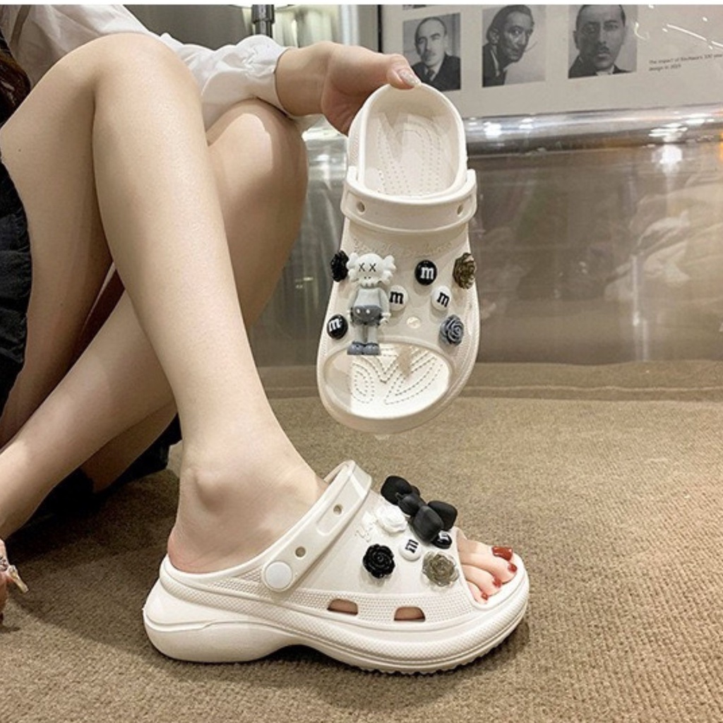 Cross Mũi Hở Đế Cao 5 cm, Sục Nữ Đế Cao Tôn Dáng Đẹp size 35-41