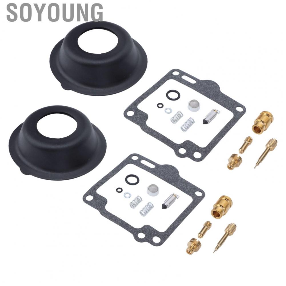 Soyoung Carb Overhaul Set  18 2596 Wearproof 26 Pieces Carburetor  Kit Long Service Life  for XV1100 VIRAGO 1988-1999