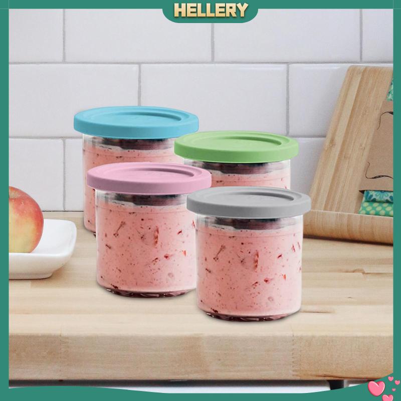 Set 4 Túi Silicone Đựng Thực Phẩm Có Nắp Đậy Cho Nhà Bếp / Nhà Hàng