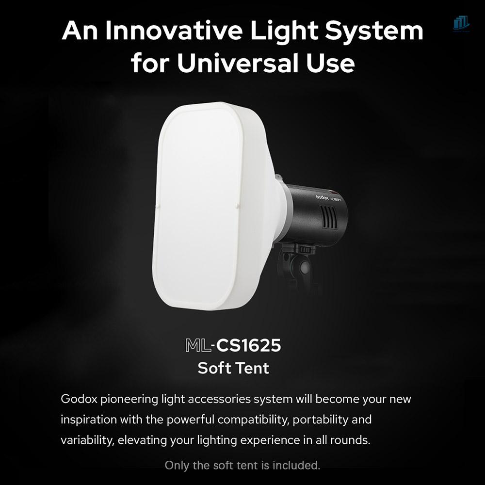 GODOX Lều Mềm ML-CS1625 Với 3 Đầu Chuyển Đổi Cho Đèn Flash / Studio Chụp Ảnh
