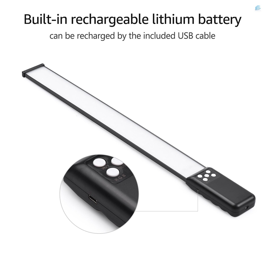 ANDOER Smartwatchinone Đèn LED RGB 3000K-5700K CRI95 Cầm Tay Có Thể Điều Chỉnh Độ Sáng Kèm Cáp Sạc USB