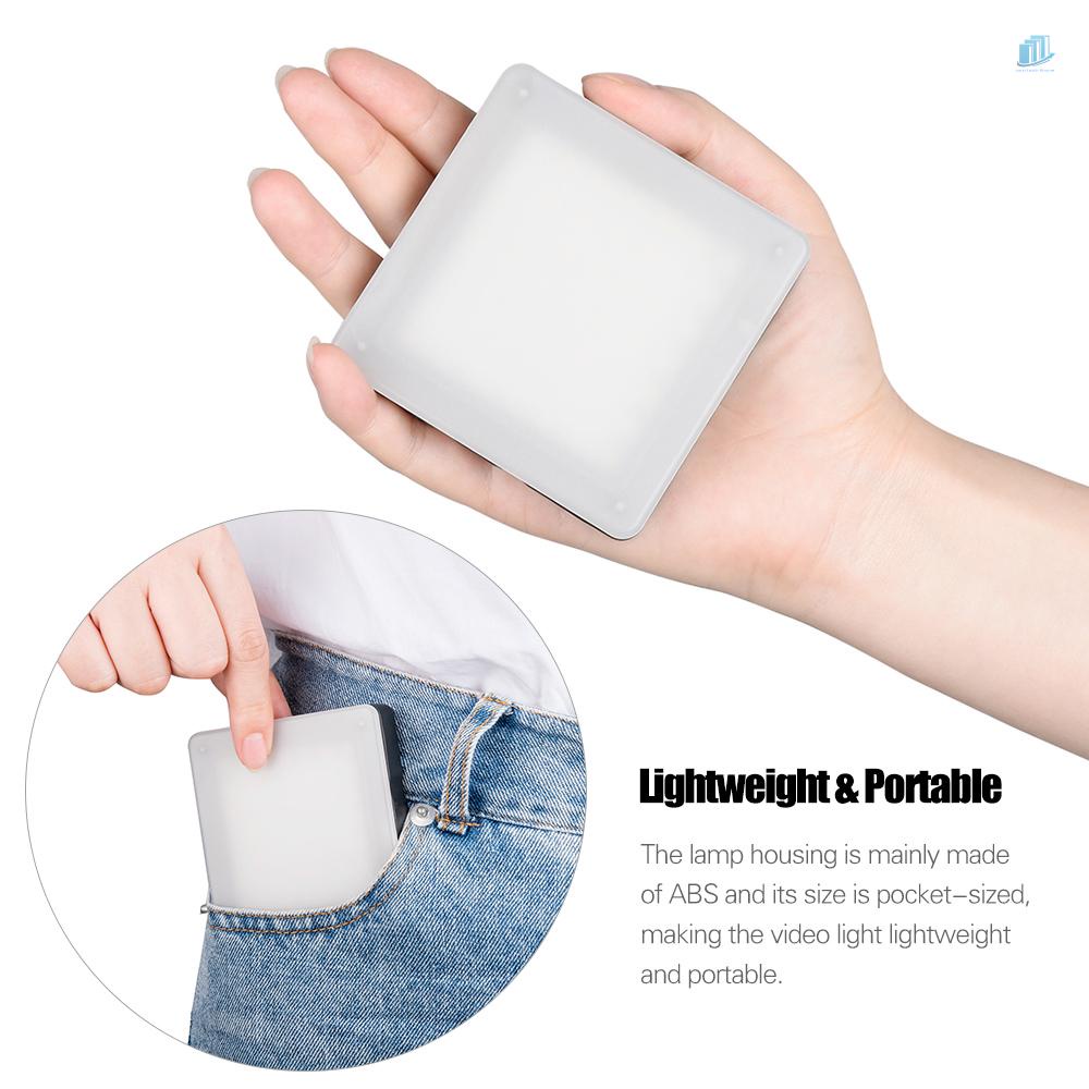 Đèn LED Trợ Sáng Cảm Ứng Andoer LED49 6500K Sử Dụng Pin 700mAh 5W Hỗ Trợ Live Streaming