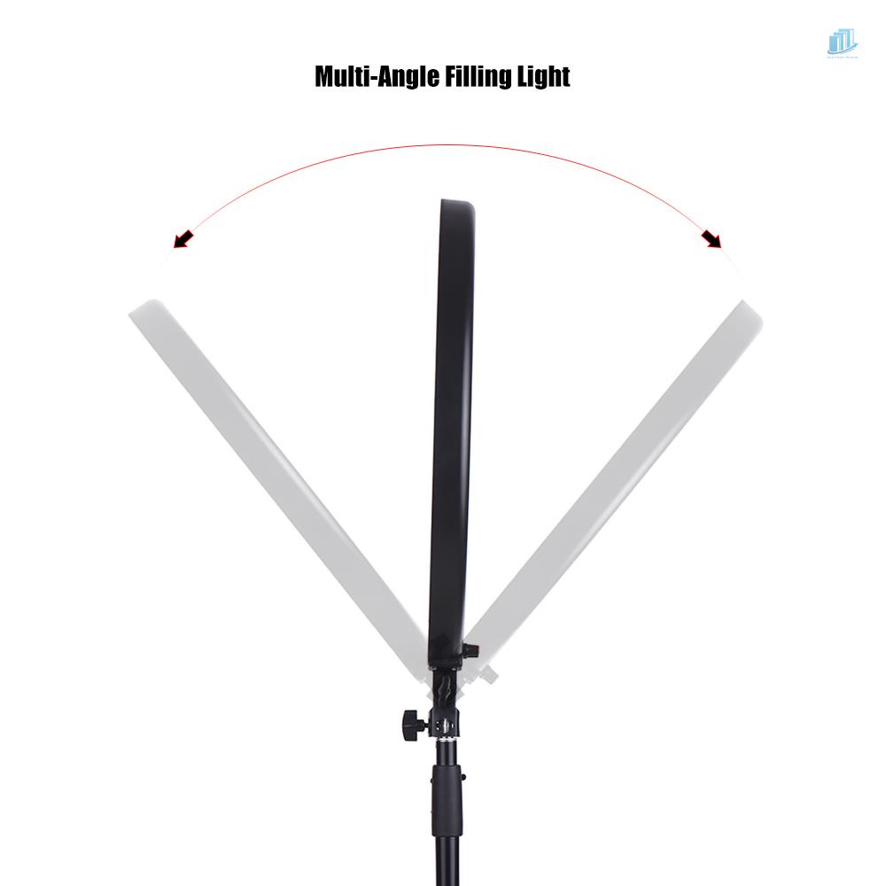 Đèn Led Andoer RL720B Chuyên Nghiệp 19 Inch 3200K-5600K 720 Bóng Với Giá Đỡ Điện Thoại Tiện Dụng