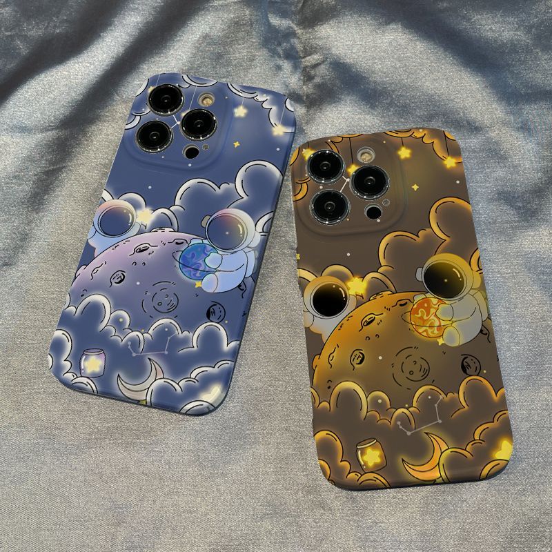 Ốp Điện Thoại Cứng Họa Tiết Phi Hành Gia Cho Iphone 11 Promax 1213 RS72 714 xr Xs Plus