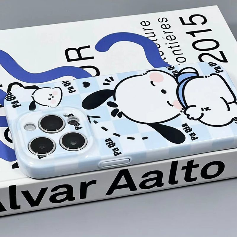 Ốp Điện Thoại Cứng In Hình Chú Chó Pacha Bảo Vệ Ống Kính Máy Ảnh Toàn Diện Cho iPhone13pro12 14Pro xr JWXV