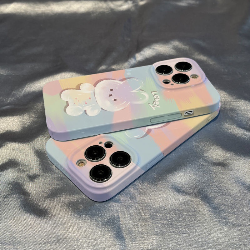 Ốp Điện Thoại Họa Tiết Thỏ Và Bong Bóng Dễ Thương Cho Iphone 7 xsxr8 1314iPhone12 / 11 / / pluspromax 9UTW