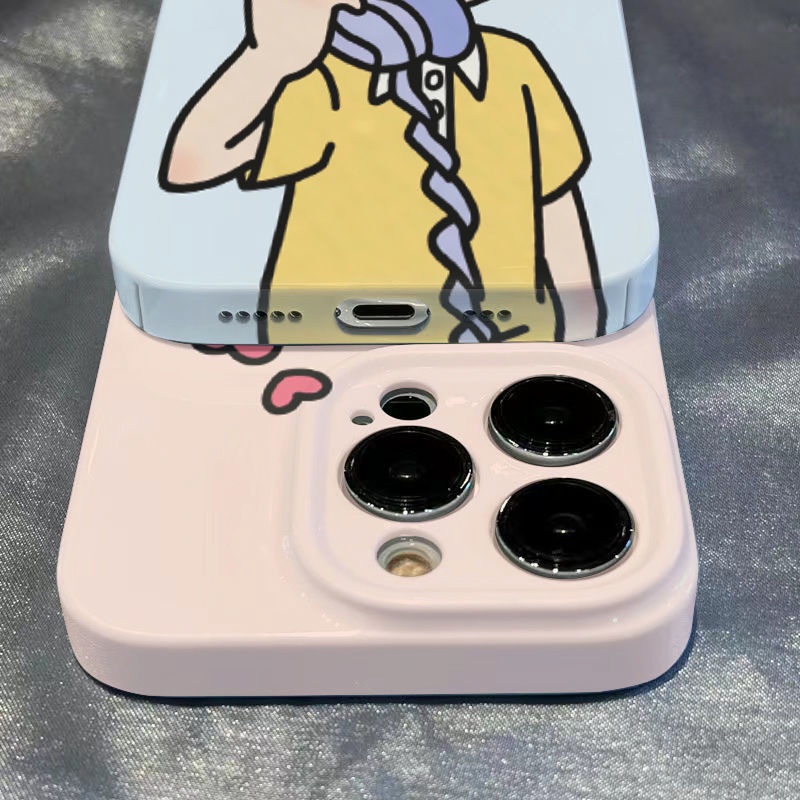 Ốp Điện Thoại Cứng Họa Tiết Hoạt Hình Gấu Dễ Thương Cho iPhone13xs8p 14pro 12max 11