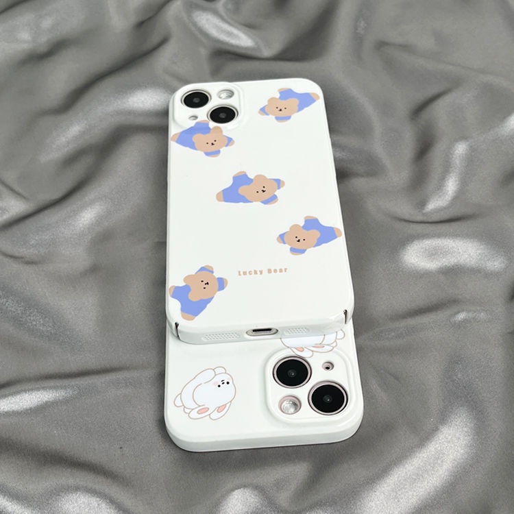 Ốp Điện Thoại Cứng In Hình Gấu Thỏ Cho Apple Iphone Xs 11 X plus 1413 14 L2F2