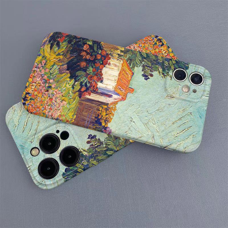 Ốp Điện Thoại Cứng Họa Tiết Tranh Sơn Dầu Van Gogh Độc Đáo Thời Trang Cho Iphone13 max14pro / XR 12iphone11