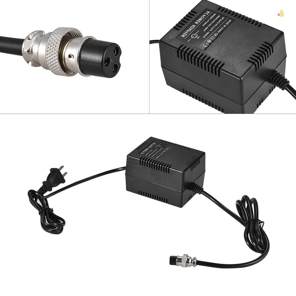 Bộ Điều Hợp Nguồn Điện AC 17V 1500mA 50W 3-Pin Phích Cắm US 110V Cho Yamaha MG16 / 6FX / MG166C / MG166CX Và 10 Kênh Khác