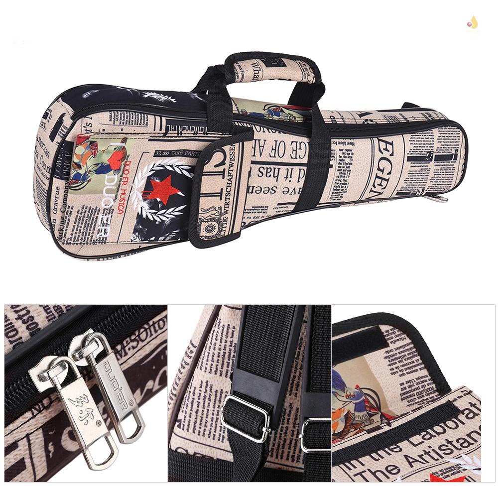 Túi Đựng Đàn Ukulele 24 '' Bằng Giấy Oxford Dày 6mm Có Thể Điều Chỉnh Và Dây Đeo Vai Tiện Lợi