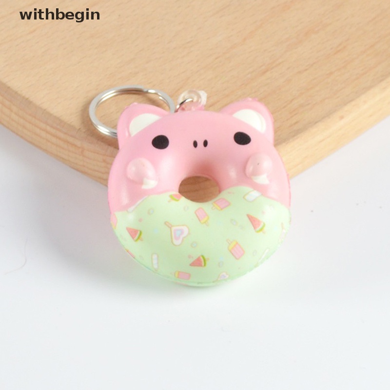 Đồ Chơi Móc Khóa Hình Bánh Donut Bóp Xả Stress