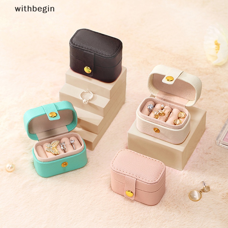 Hộp Đựng Trang Sức Bằng Da Cỡ Nhỏ Tiện Dụng Mang Theo Du Lịch