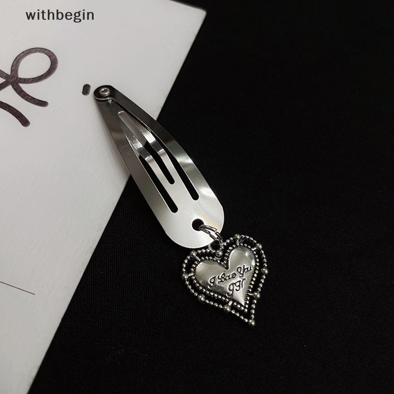 1 Kẹp Tóc Kim Loại Hình Học / Nơ / Trái Tim Thời Trang Cho Nữ