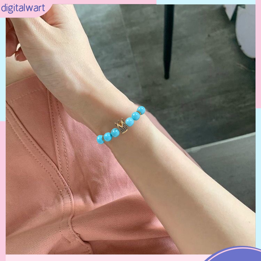 Vòng Tay Chuỗi Hạt Đá Tự Nhiên Mặt Hình Lục Giác Màu Sắc Tương Phản Tùy Chỉnh Thời Trang Cho Nam Và Nữ