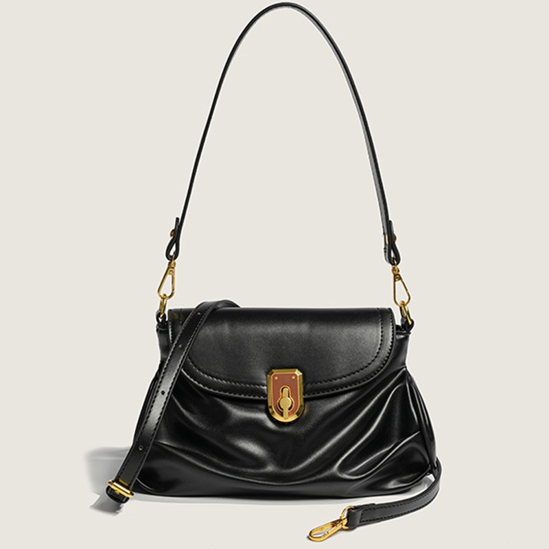 Ielgy Túi đeo dưới cánh tay Thời Trang Đơn Giản Kết Cấu Cao Đa Màu Sắc niche Phù Hợp Với Bánh Bao