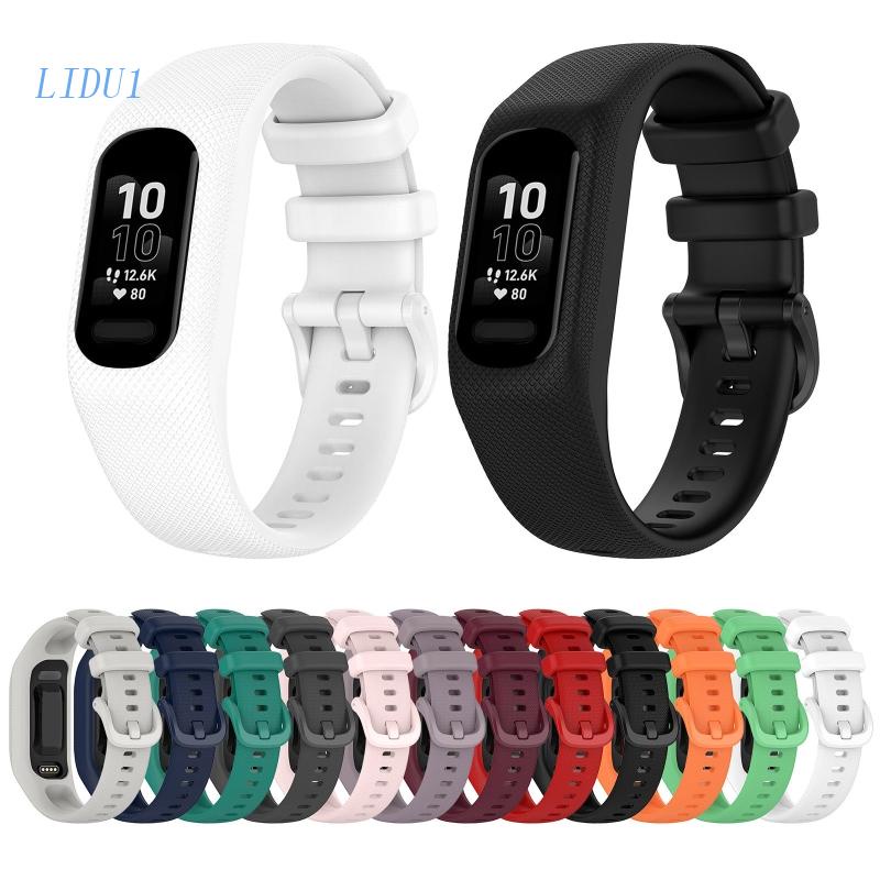 Dây Đeo Thay Thế Bằng Silicone Chống Nước Có Thể Giặt Được LIDU1 Cho GarminVivosmart 5