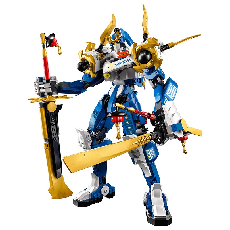 Đồ chơi Lắp ráp Mô hình Ninja Jay's Titanium Mecha 67002 with 5figures 831pcs