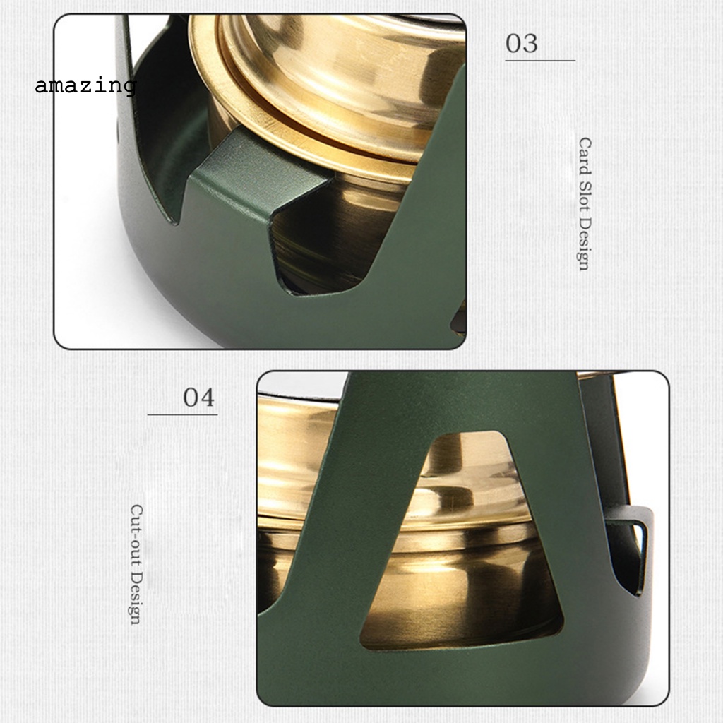 Bếp Lò Mini Chống Gió Có Nắp Điều Chỉnh Và Tay Cầm Có Thể Gập Lại Kèm Túi Đựng Dành Cho Cắm Trại Ngoài Trời