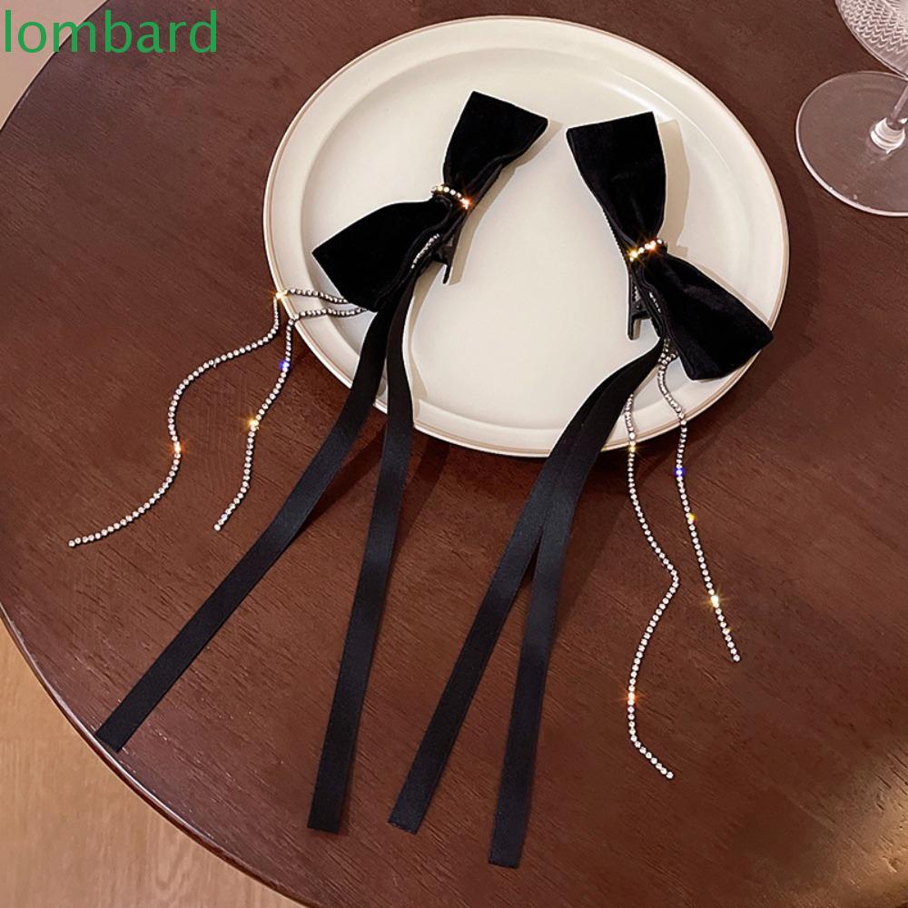 Kẹp Tóc Nơ Vải Nhung Thời Trang Nữ Tính