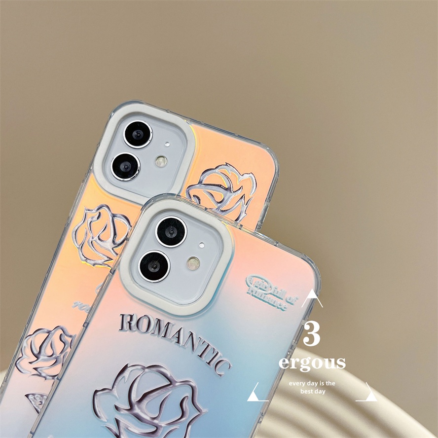 Ốp Điện Thoại Mềm Chống Sốc Màu Gradient Cho IPhone 14 13 12 11 Pro Max SE2020 X XR Xs Max 7 8 Plus