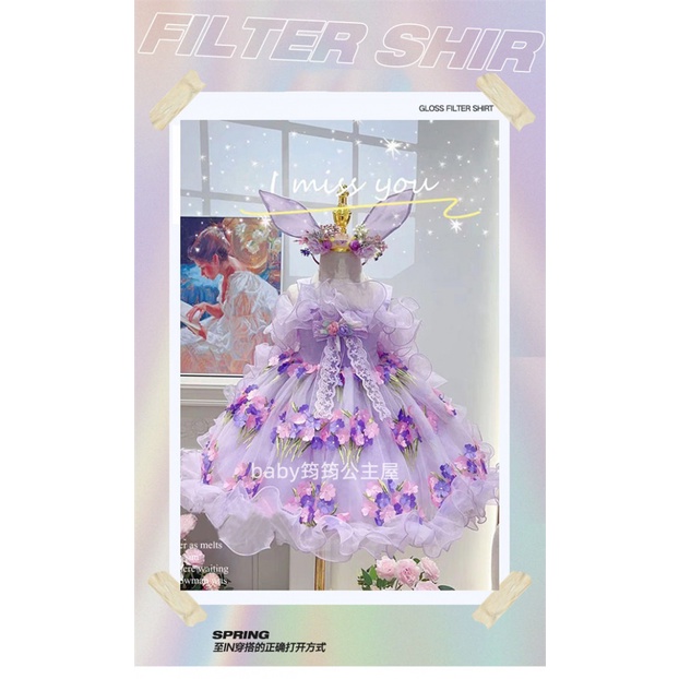 Đầm Công Chúa Lolita Thời Trang 2023 Mới Cho Bé Gái