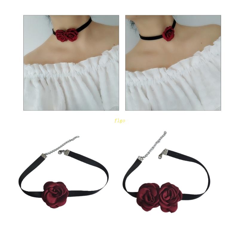 Vòng Cổ Choker Phối Ruy Băng Thời Trang Dự Tiệc Cho Nữ