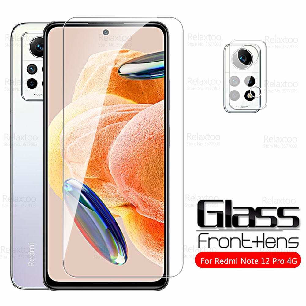 Kính Cường Lực Bảo Vệ Camera 2 Trong 1 Cho Xiaomi Redmi Note 12 Pro Redme Note12 S 12Pro 12S 4G