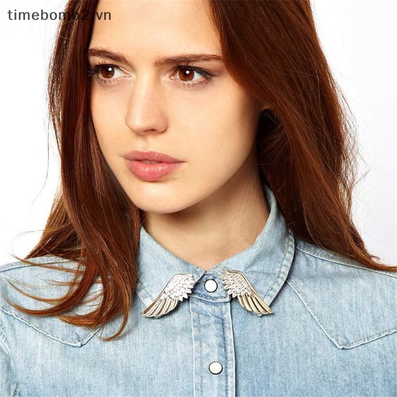 Bộ 2 Ghim Cài Áo Hình Đôi Cánh Thời Trang Cho Nữ