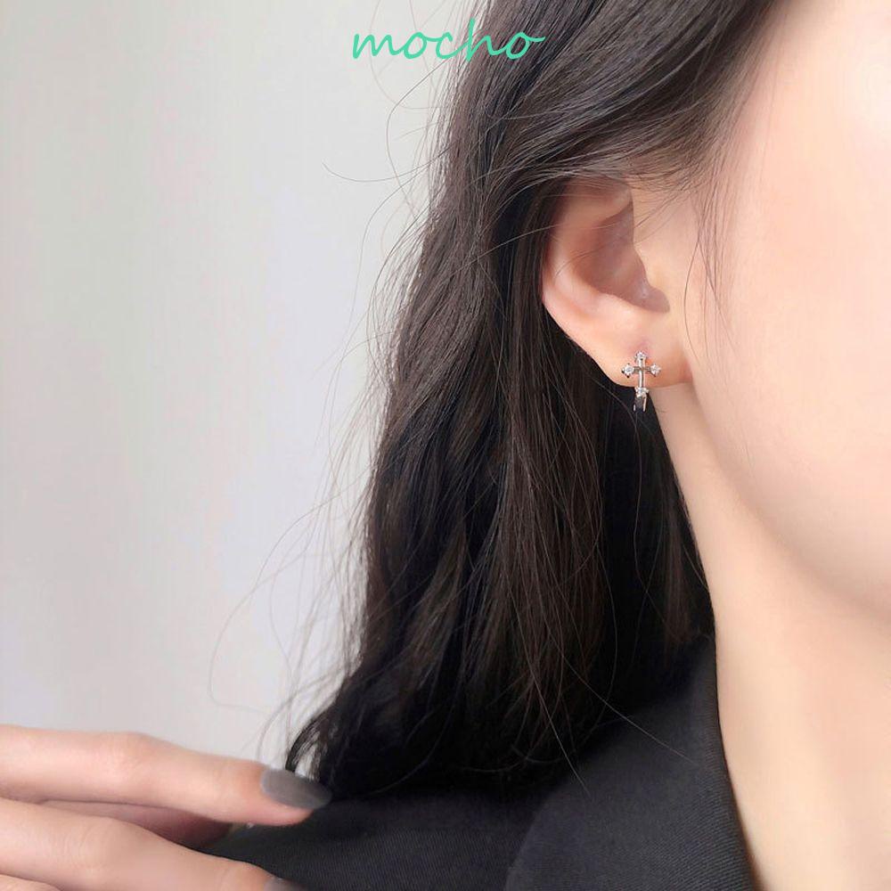 Bông Tai Mini Hình Thánh Giá Phong Cách Cổ Điển Thời Trang Cho Nữ