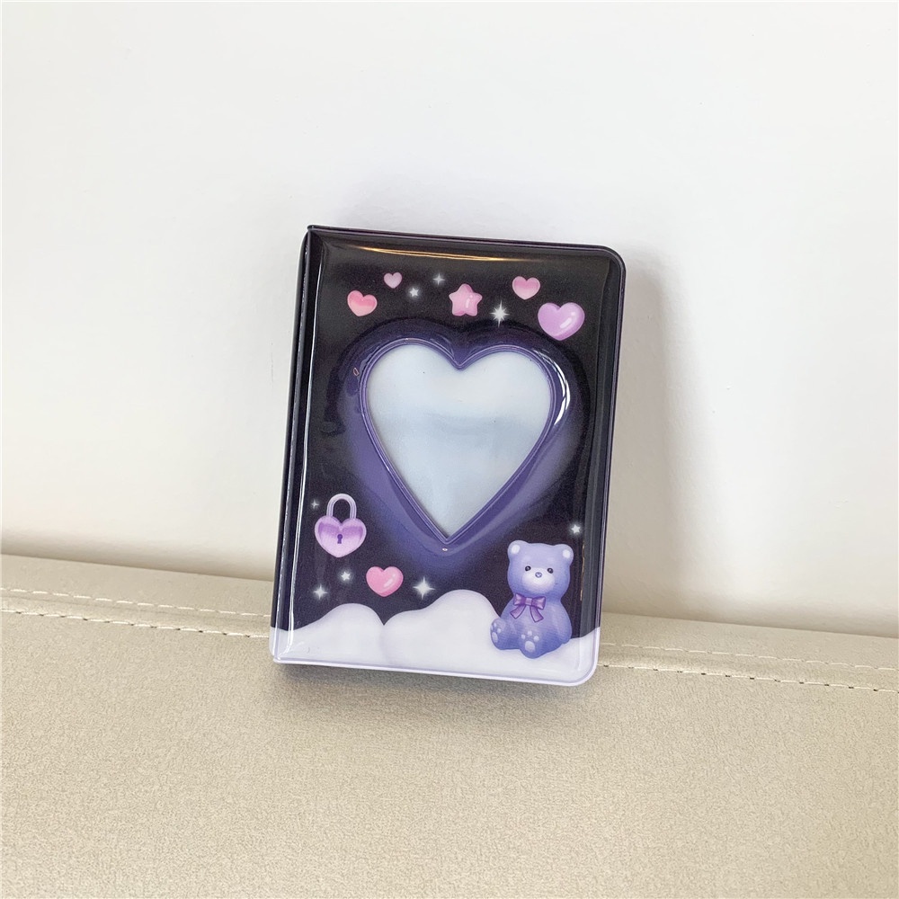 3 Inch Ins Photo Album Idol photo collection Cute Bear Starry Sky 40 Pocket PVC Photocard Collect Book In Stock New Arrival YM Cheap CX