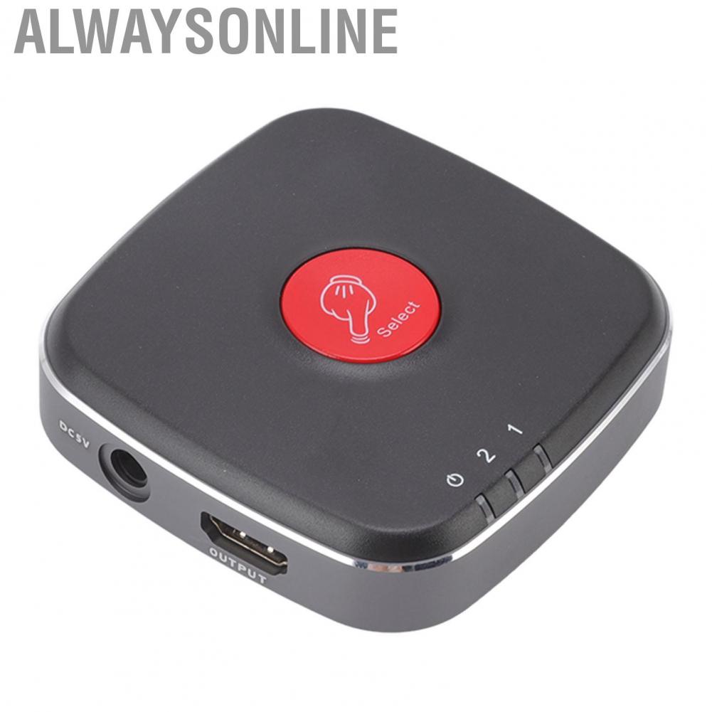 Alwaysonline 8K HD Multimedia Interface Switcher  High Resolution Bi Directional Splitter for Projectors DVD Players