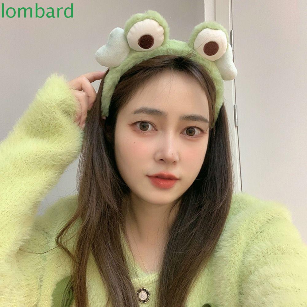 Băng Đô Cài Tóc Bằng Nhựa Hình Mắt Ếch Dễ Thương Sáng Tạo Chống Trượt Cho Nữ