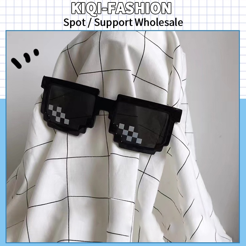 (KIQI-FASHION) COD Bán Sỉ &amp; Pixelated Kính Mosaic Cho Bữa Tiệc Mob Life Dành Cho Nam Và Nữ