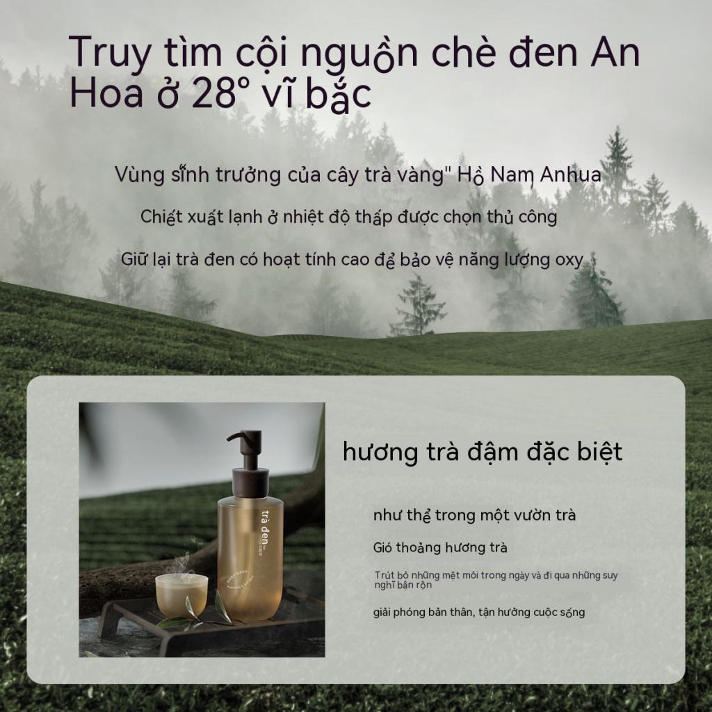 Nước Tẩy Trang OSITREE Chiết Xuất Trà Đen Làm Sạch Sâu Cho Da Nhạy Cảm Không Gây Kích Ứng