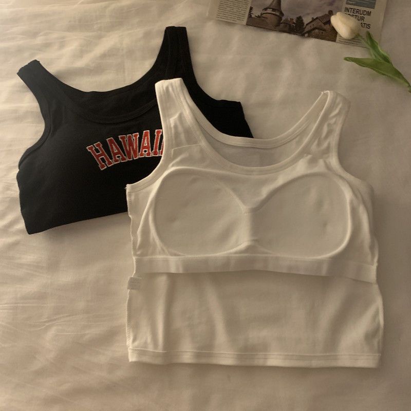 Áo Hai Dây Thể Thao Có Mút Đệm Ngực Thời Trang Mùa Hè Cho Nữ