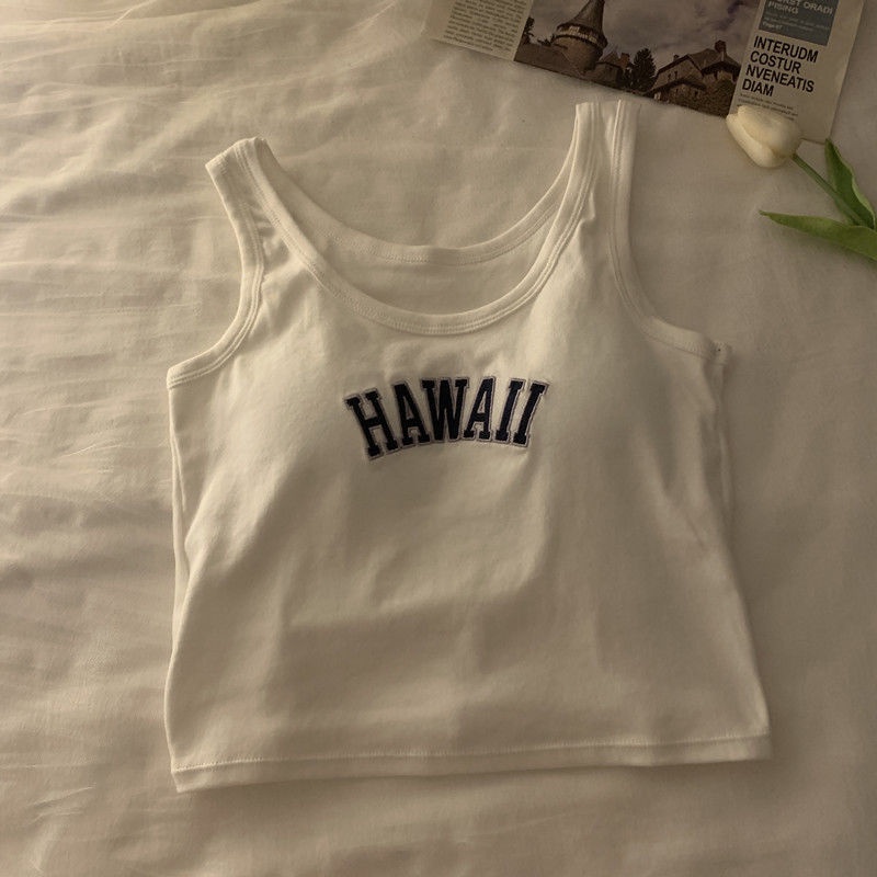 Áo Hai Dây Thể Thao Có Mút Đệm Ngực Thời Trang Mùa Hè Cho Nữ