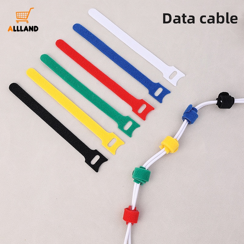 Bộ 30 Dây Quấn Dây Cáp / Dây Cáp Sạc / Tai Nghe Tự Dính Tháo Rời Được Bằng Chất Liệu Nylon Dành Cho Máy Tính