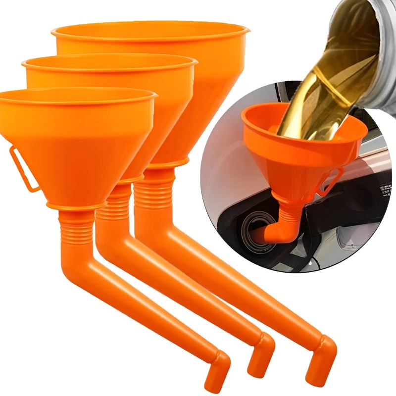 [Đặc trưng] Phễu Nhựa 130 / 145 / 160mm Chống Văng Dầu Có Tay Cầm Dài Tiện Dụng