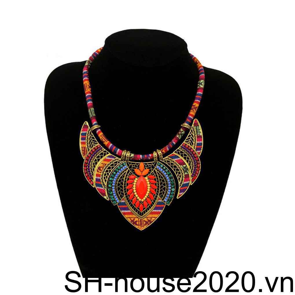 Vòng cổ HợP Kim ĐíNh Đá Phong CáCh Bohemia